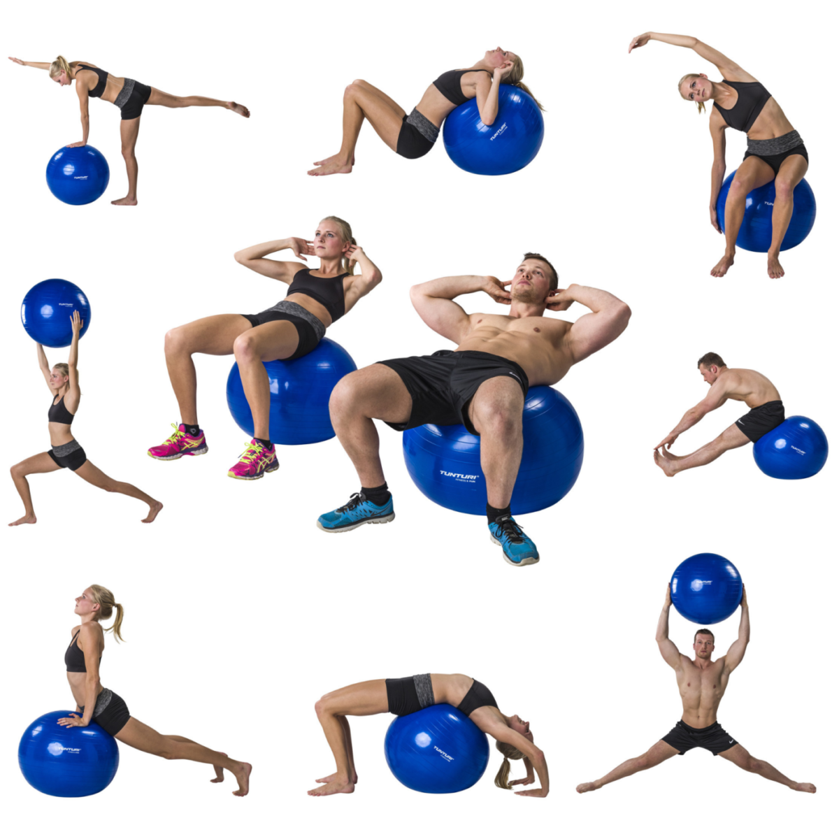 Tunturi - Gym Ball Anti Burst ∅55 cm – Image 2