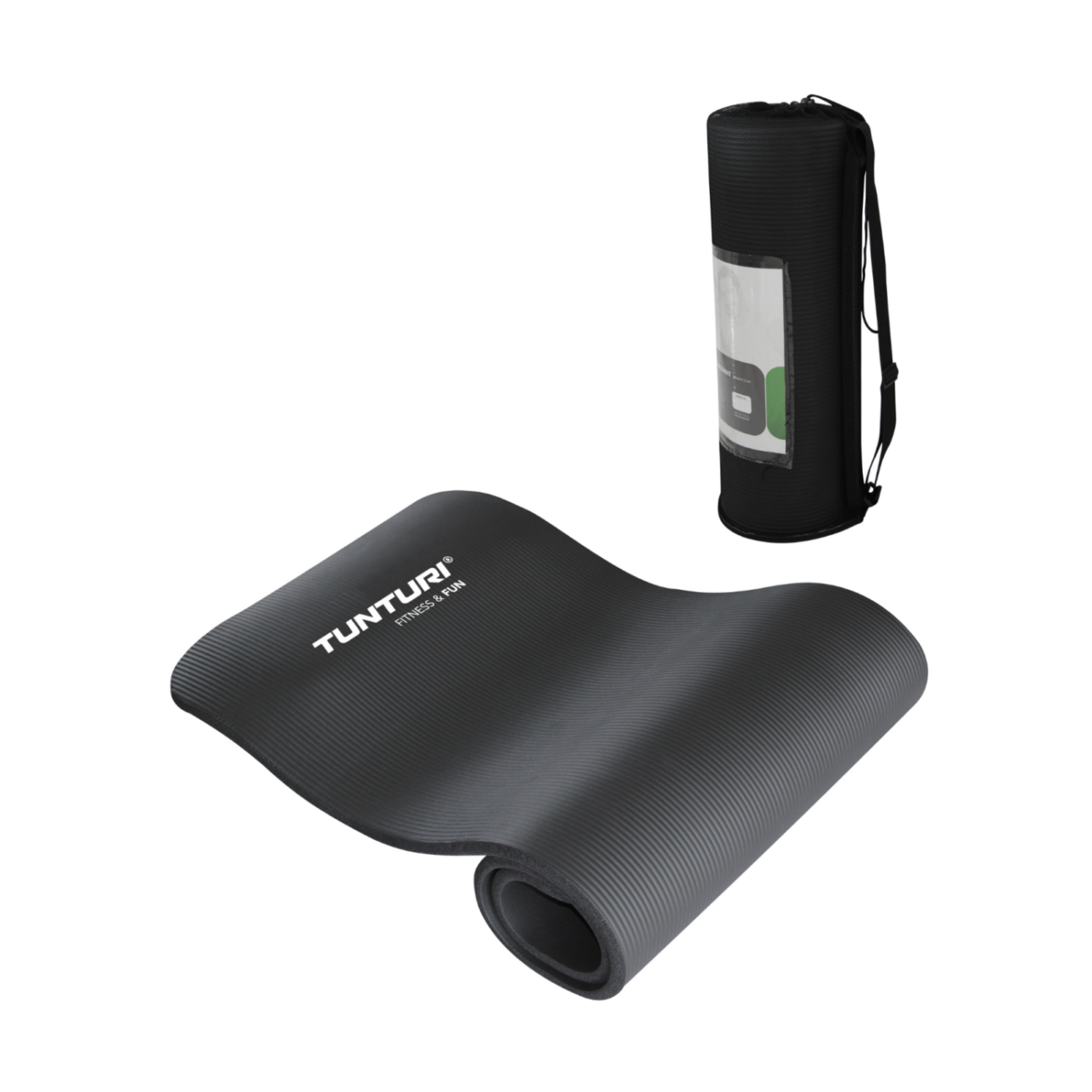 Tunturi - Tapis de Fitness Noir