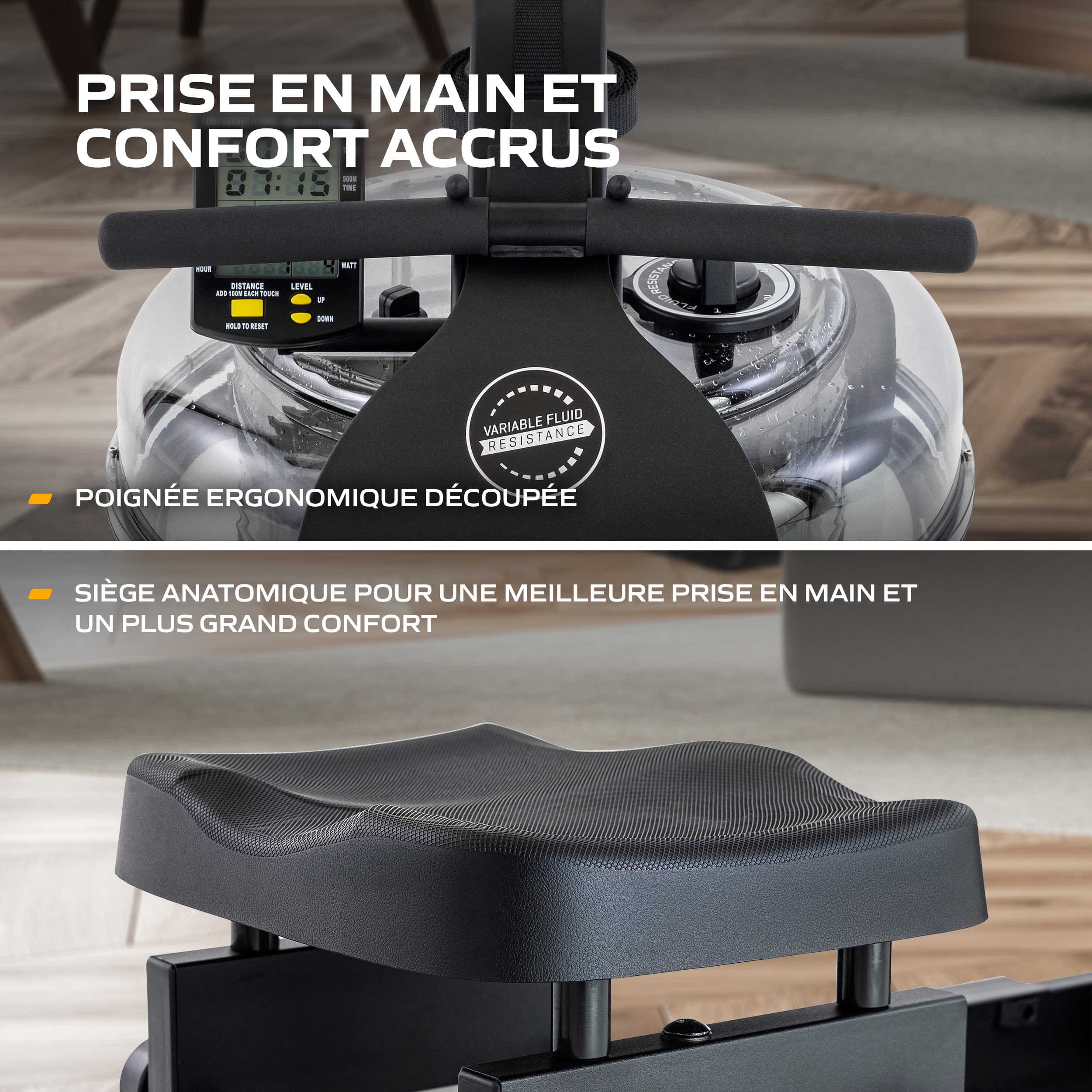 Fluid Rower - Neon Plus Black – Image 4