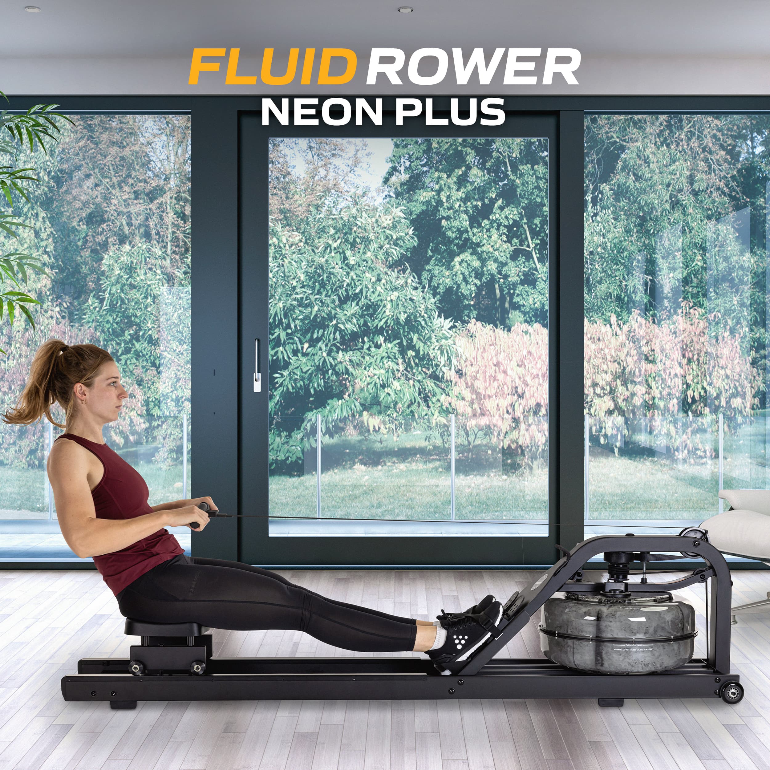 Fluid Rower - Neon Plus Black – Image 2
