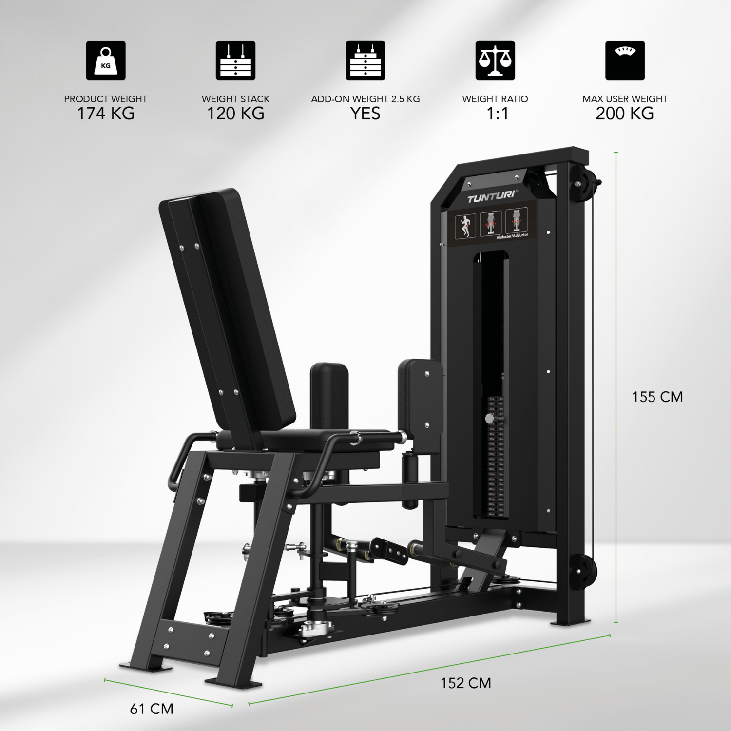 Tunturi Platinum - V-Series Dual Abductor & Adductor – Image 5