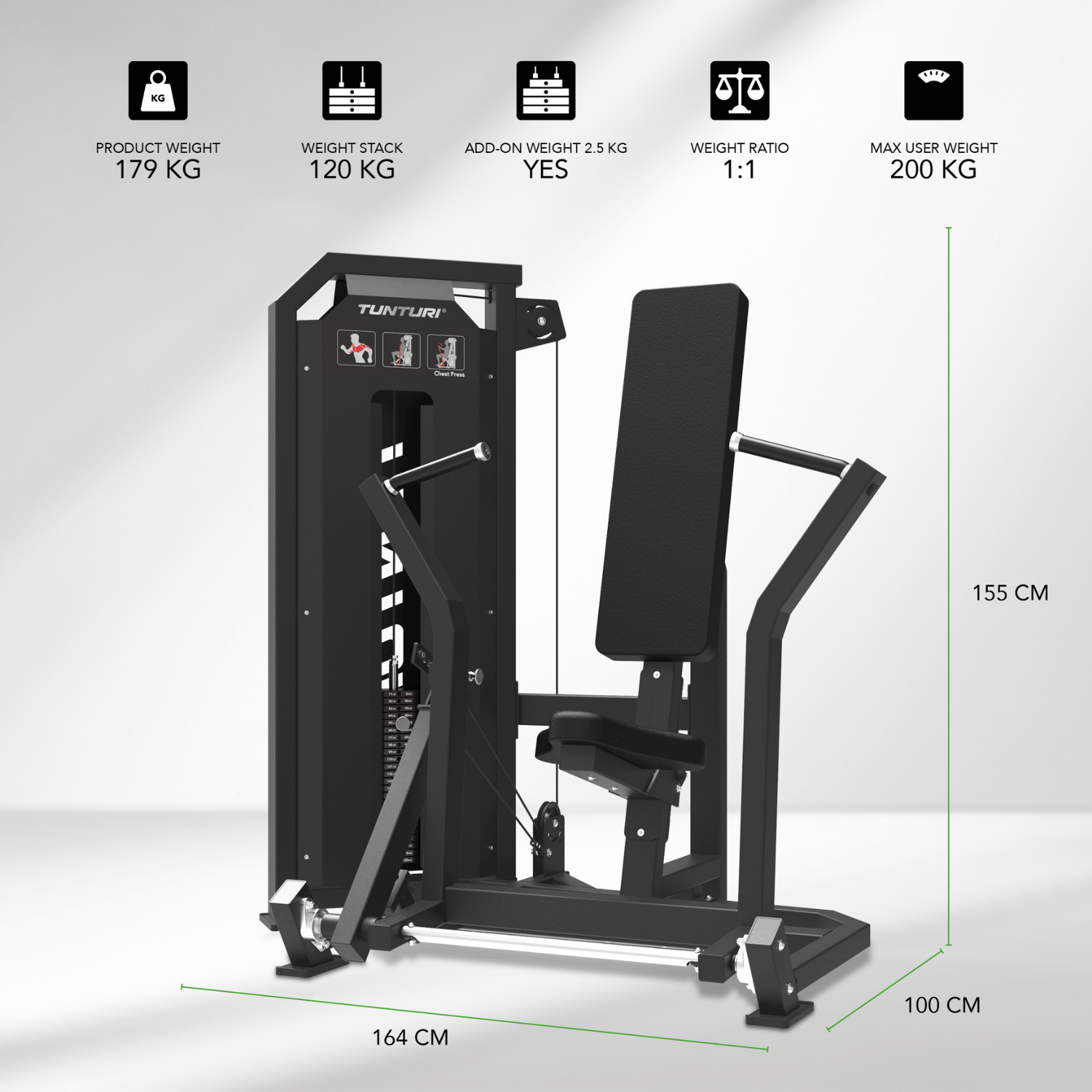 Tunturi Platinum - V-Series Chest Press – Image 5