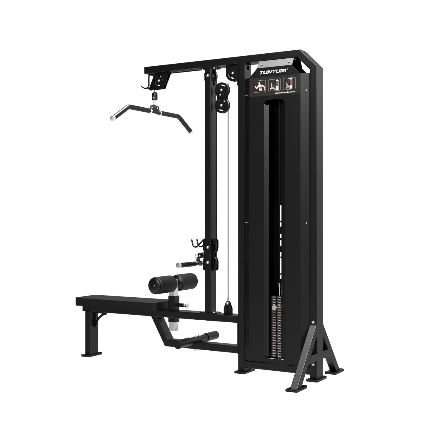 Tunturi Platinum - V-Series Dual Lat Pulldown & Low Row – Image 2
