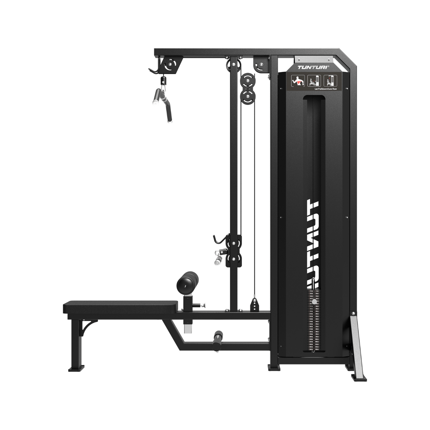 Tunturi Platinum - V-Series Dual Lat Pulldown & Low Row – Image 4