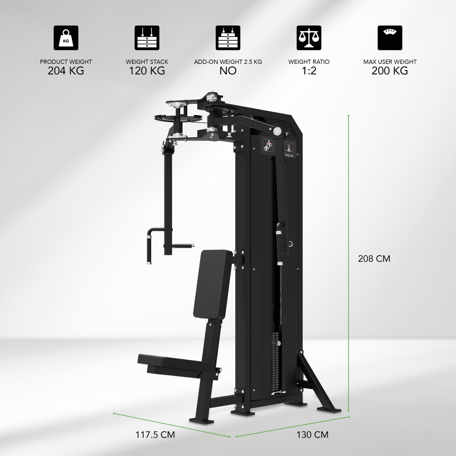 Tunturi Platinum - V-Series Dual Pec Fly & Rear Delt – Image 6