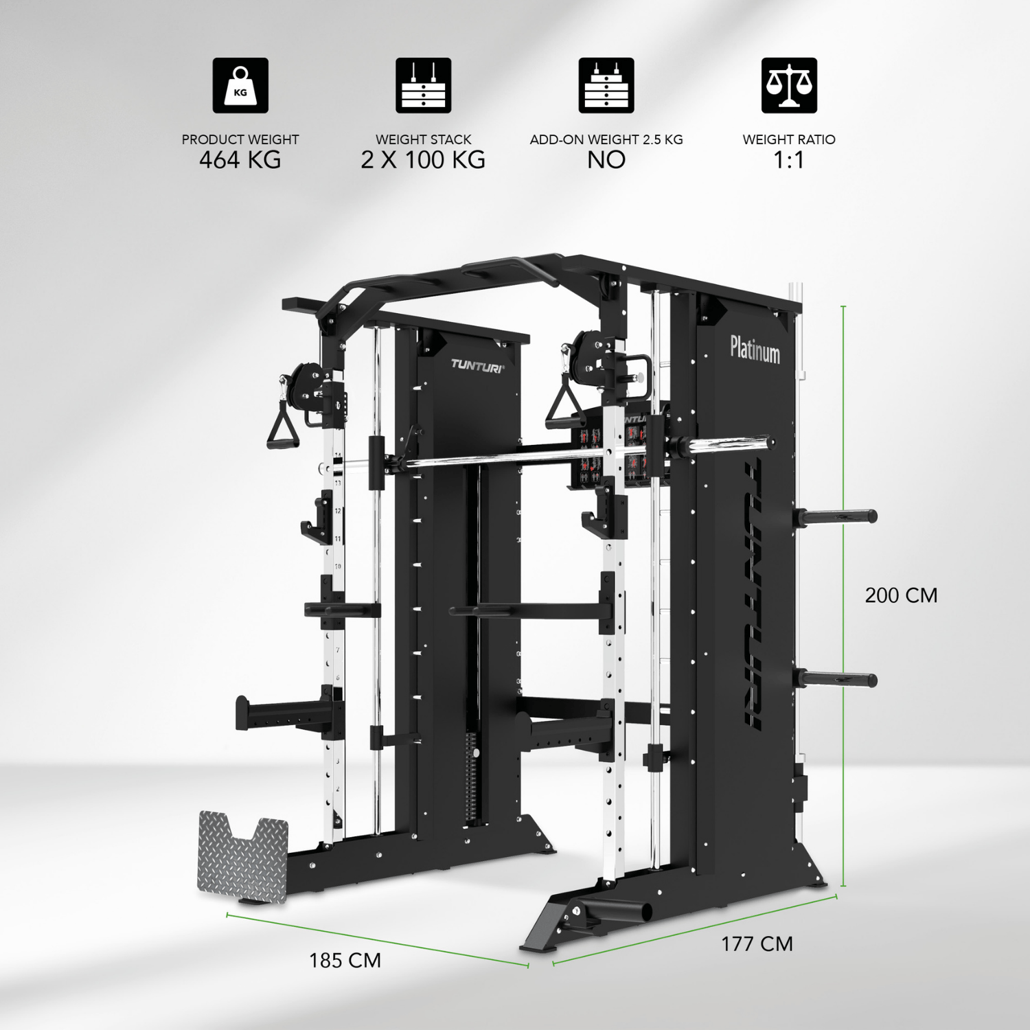 Tunturi Platinum - V-Series Full Smith / Functional Trainer – Image 5