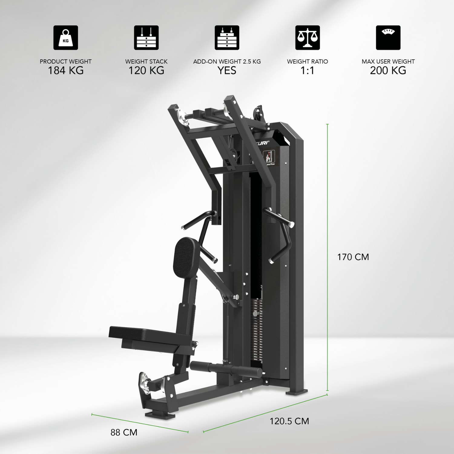 Tunturi Platinum - V-Series Seated Row – Image 6